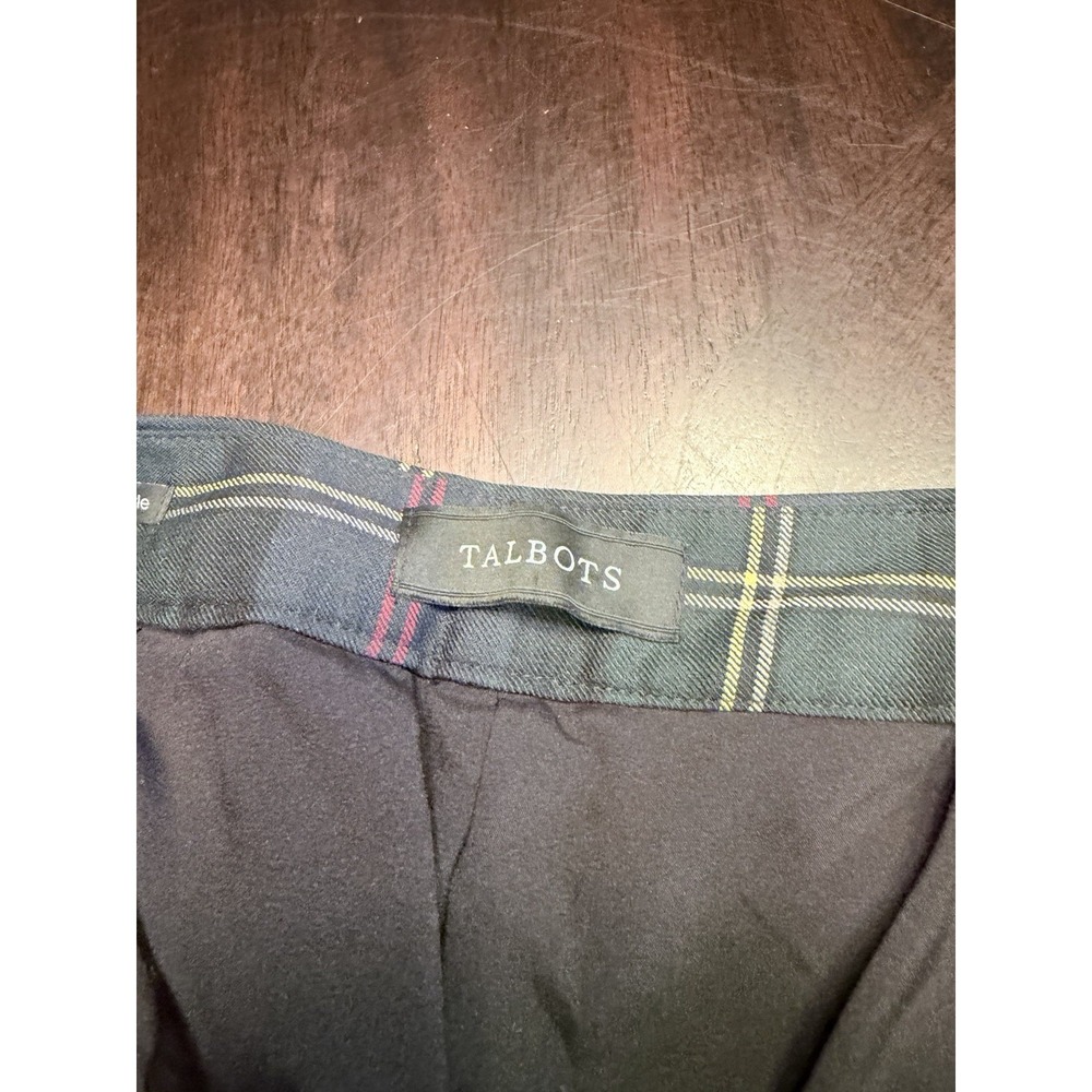 Talbots 10P Plaid Hampshire Ankle Pants Wool Blend academia Preppy - Picture 3 of 5